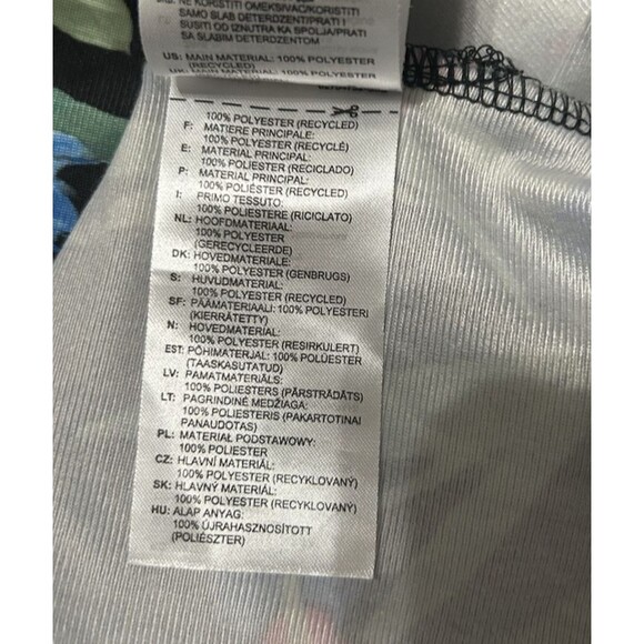 Adidas Womens Bellista Floral Tee Short Sleeves Oversized Shirt Dress  S - Picture 10 of 10